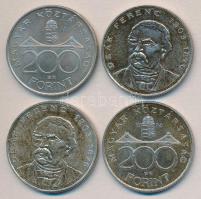 1994. 200Ft Ag "Deák" (4x) T:2