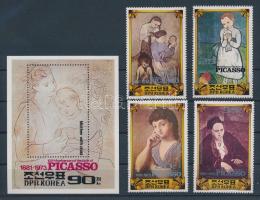 Pablo Picasso születésének 100. évfordulója sor + blokk, 100th anniversary of the birth of Pablo Picasso set + block