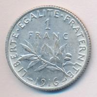 Franciaország 1916. 1Fr Ag T:2/2- France 1916. 1 Franc Ag C:XF/VF