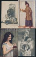 10 db motívumlap hölgyekről az 1910-es és 1920-as évekből