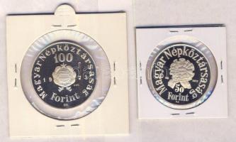 1973. 50Ft Ag + 100Ft Ag "Petőfi Sándor" pár T:PP