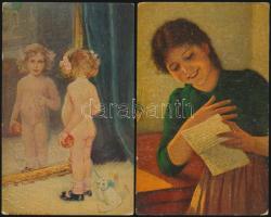 19 db háború előtti vegyes tematikájú motívumlap, legtöbbjük megíratlan