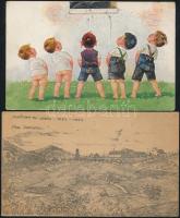 9 db háború előtti, vegyes tematikájú motívumlap, majdnem mind megíratlan