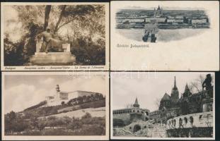 11 db háború előtti városképes lap a történelmi Magyarország területéről