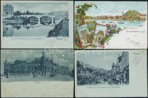 8 db külföldi városképes lap a az 1899-es évből