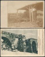 6 db régi katonai motívumlap, egy kivételével használatlanok