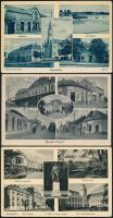 12 db háború előtti városképes lap a történelmi Magyarország területéről
