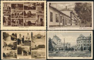 10 db régi városképes lap a történelmi Magyarország területéről