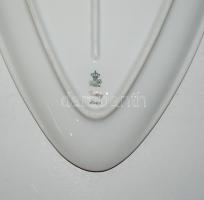 ~1950 Régi vitorlást ábrázoló jelzett Bavaria Kronach porcelán fali dísz aranyozott szegéllyel /
Bav...