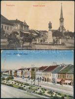 2 db régi, felvidéki városképes lap (Érsekújvár, Eperjes)