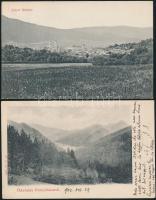 3 db régi, felvidéki városképes lap