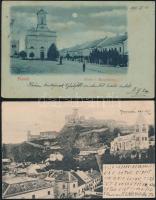 4 db régi, felvidéki városképes lap