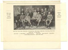 1896 Első nemzetközi sakkverseny Győrött résztvevők kivágáson / Chess competition players