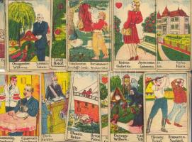 cca 1930 Igazmondó vetőkártya. Komplett pakli / Fortune-telling cards