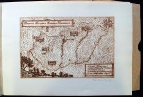 Weisz Zsuzsa (1925-): Nyolc darab rézkarc Magyarország borvidékei címmel: Mo. borvidékei, Tokaj, Ege...