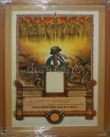 cca 1940 Hősi halotti oklevél s: Haranghy üvegezett keretben (ragasztott) / Warrant for death on the field in frame 70x50cm