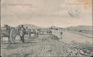 Fonyód a hajórakodó állomás építése (Rb)