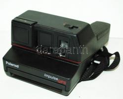 Polaroid Impulse QPS típusú régi fényképezőgép táskával