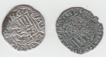 1490-1503. Denár "II. Ulászló" (2x) (0,61g/0,48g) T:2,2- ki.
Huszár 803/807.,Unger I.: 638...
