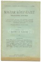 1905 Székely Dávid: Magyar Könyvészet, a magyarországi irodalom újabb termékeit ismertető könyvészeti folyóirat I. évf. 3. száma, Budapest