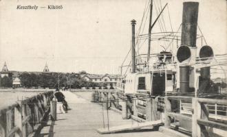 Keszthely kikötő, gőzhajó