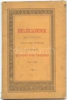 1885 Emléklombok-Jézus társasága, Kalocsai Érseki főgymnasiuma és Stephaneumának huszonöt éves ünnepére 1860-1885, kézirat gyanánt az elüljáróság jóváhagyásával, nyomatott Malatin Antalnál Kalocsán