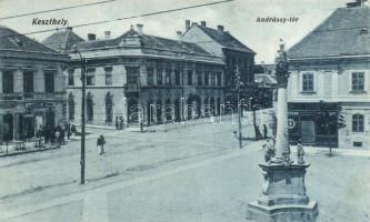 Keszthely Andrássy tér, Laskay Istvám üzlete, gyógyszertár (EK)