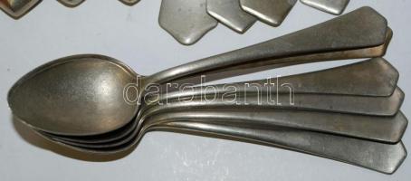 6 személyes komplett alpakka evőeszköz készlet