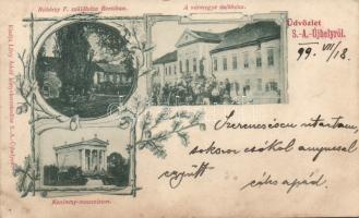 1899 Sátoraljaújhely Megyeháza, Kazinczy Múzeum, Rákóczi Ferenc szülőháza (EK)