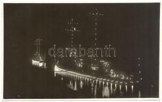 1927 Badacsony, Szeged, Debrecen hadihajók a Dunán Mohácsnál fotó 13,5x8,5cm