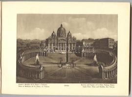 1938 Roma. Építészeti és művészeti album Róma nevezetességeivel, 132db tábla. Milano, Stampa C. Cape...