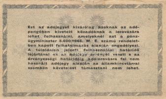 1946. 500.000AP vízjeles papíron sor -és sorozatszámmal T:III-