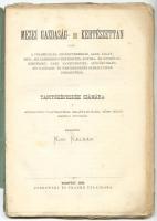 Mezei Gazdaság- és Kertészettan tanítóképezdék számára, készített Kiss Kálmán, Budapest, 1880, Dobro...