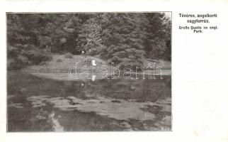 Tata Tóváros angolkerti nagyforrás