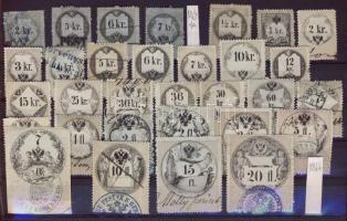 1863-1864 31 db illetékbélyeg (14.000)