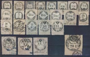 1866 március 1. 24 db illetékbélyeg (8.000)