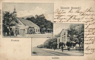 Heves vasútállomás, Fő utca