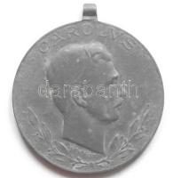1918. Laeso Militi - Sebesültek Érme cink kitüntetés mellszalag nélkül szign.: R. Placht T:3 Hungary 1918. Laeso Militi - Carolus Combat Wound medal zinc, without ribbon C:F