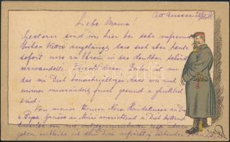 1898 K.u.K. officer litho