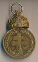 1922. Magyar Koronás Bronzérem mellszalag nélkül T:2- 1922. Signum Laudis Merit Medal C:VF