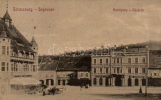 Segesvár Market square, Shops (Essicmann, Zeidner Filiale, Kamner Jekelius) (EK)