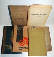 6db klf témájú könyv: Motorkerékpár műszaki tansegédlet, Sztálingrád, Tolnai: A világháború története, stb.