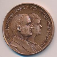 1993. "Vitéz Nagybányai Horthy Miklós - Jószási Purgly Magdolna / Hazatértek! Kenderes" Br emlékérem (42mm) szign.: SzB T:1-