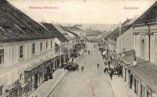 Kolozsvár Wesselényi Miklós street, Shop of Pap Ernő, Shop of Kovács József (EK)