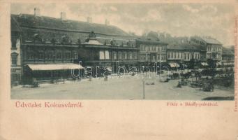Kolozsvár Main square, Bánffy Palace, Shop of Kovács Péter (EM)