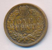 Amerikai Egyesült Államok 1909. 1c Br "Indián" T:2/2- USA 1909. 1 cent Br "Indian" C:XF/VF
