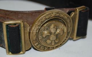 Cserkész öv 1938-ból, hiánytalan állapotban, jó állapotban, h:99 cm