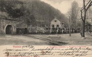 Resica mine, railroad