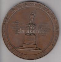 1859. "Radetzky-emlékmű avatása Prágában" Br emlékérem. Szign.: SEIDAN F. / Prage A. Pittn...