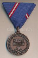 Ausztria 1963. Katonai Szolgálati érdemérem "Stets Bereit" mellszalaggal T:2 Austria 1963. Military Service Bronze Medal with robbon C:XF